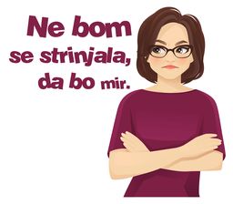 ne bom se strinjala da bo mir