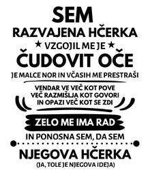 RAZVAJENA HCERKA OCE