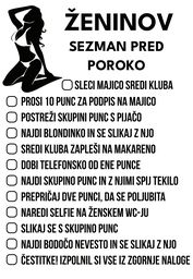 zeninov seznam pred poroko
